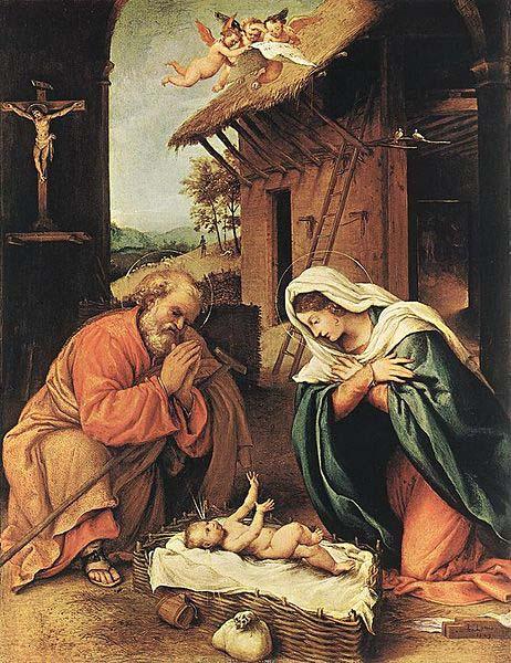 Lorenzo Lotto Nativity oil painting image